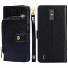 For ZTE Blade A32 Zipper Bag Leather Phone Case(Black) - 1