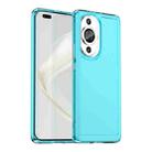 For Huawei Nova 11 Ultra Candy Series TPU Phone Case(Transparent Blue) - 1