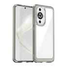For Huawei Nova 11 Colorful Series Acrylic + TPU Phone Case(Transparent Grey) - 1