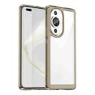 For Huawei Nova 11 Ultra Colorful Series Acrylic + TPU Phone Case(Transparent Grey) - 1