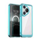 For Huawei Pura 70 Colorful Series Acrylic + TPU Phone Case(Transparent Blue) - 1