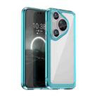 For Huawei Pura 70 Pro Colorful Series Acrylic + TPU Phone Case(Transparent Blue) - 1