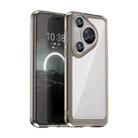 For Huawei Pura 70 Pro Colorful Series Acrylic + TPU Phone Case(Transparent Grey) - 1