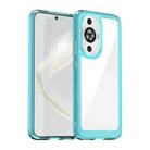 For Huawei nova 12s Colorful Series Acrylic + TPU Phone Case(Transparent Blue) - 1