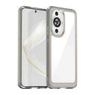 For Huawei nova 12s Colorful Series Acrylic + TPU Phone Case(Transparent Grey) - 1