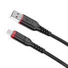 hoco X59 Victory 2.4A USB to Micro USB Charging Data Dable, Length:2m(Black) - 1