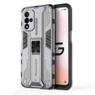 For OPPO A93S 5G Supersonic PC + TPU Shock-proof Protective Phone Case with Holder(Grey) - 1