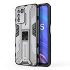 For OPPO K9S 5G Supersonic PC + TPU Shock-proof Protective Phone Case with Holder(Grey) - 1