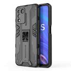 For OPPO K9S 5G Supersonic PC + TPU Shock-proof Protective Phone Case with Holder(Black) - 1
