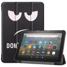 For Kindle Fire HD 8 (2020) Colored Drawing Horizontal Flip Leather Case, with Three-folding Holder & Wake-up / Sleep Function(Big Eye Me) - 1