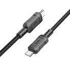 hoco X94 Leader 60W USB-C / Type-C to USB-C / Type-C Charging Data Dable, Length:1m(Black) - 1