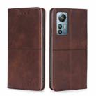 For Blackview A85 Cow Texture Magnetic Horizontal Flip Leather Phone Case(Dark Brown) - 1