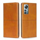 For Blackview A85 Cow Texture Magnetic Horizontal Flip Leather Phone Case(Light Brown) - 1