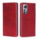 For Blackview A85 Cow Texture Magnetic Horizontal Flip Leather Phone Case(Red) - 1