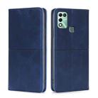 For Infinix Hot 11 Play Cow Texture Magnetic Horizontal Flip Leather Phone Case(Blue) - 1