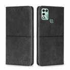 For Infinix Hot 11 Play Cow Texture Magnetic Horizontal Flip Leather Phone Case(Black) - 1