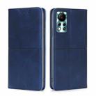 For Infinix Hot 11s NFC Cow Texture Magnetic Horizontal Flip Leather Phone Case(Blue) - 1