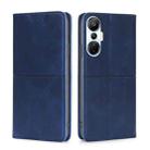 For Infinix Hot 20S Cow Texture Magnetic Horizontal Flip Leather Phone Case(Blue) - 1