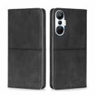 For Infinix Hot 20S Cow Texture Magnetic Horizontal Flip Leather Phone Case(Black) - 1