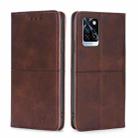 For Infinix Note 10 Pro Cow Texture Magnetic Horizontal Flip Leather Phone Case(Dark Brown) - 1