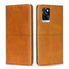 For Infinix Note 10 Pro Cow Texture Magnetic Horizontal Flip Leather Phone Case(Light Brown) - 1