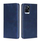 For Infinix Note 10 Pro Cow Texture Magnetic Horizontal Flip Leather Phone Case(Blue) - 1