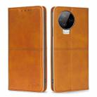 For Infinix Note 12 Pro 4G/Note 12 2023 Cow Texture Magnetic Horizontal Flip Leather Phone Case(Light Brown) - 1