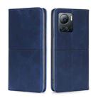 For Infinix Note 12 VIP Cow Texture Magnetic Horizontal Flip Leather Phone Case(Blue) - 1