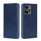 For Infinix Zero 20 Cow Texture Magnetic Horizontal Flip Leather Phone Case(Blue) - 1