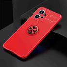 For Xiaomi Redmi Note 12 4G Global Metal Ring Holder TPU Phone Case(Red) - 1