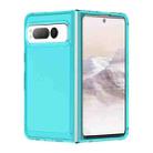 For Google Pixel Fold Candy Series TPU Phone Case(Transparent Blue) - 1