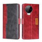 For Infinix Note 12 Pro 4G Contrast Color Side Buckle Leather Phone Case(Red + Black) - 1