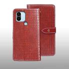 For Xiaomi Redmi A2+ idewei Crocodile Texture Leather Phone Case(Red) - 1