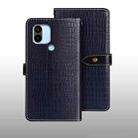 For Xiaomi Redmi A2+ idewei Crocodile Texture Leather Phone Case(Dark Blue) - 1