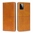 For Motorola Moto G Power 2023 Cow Texture Magnetic Horizontal Flip Leather Phone Case(Light Brown) - 1