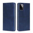 For Motorola Moto G Power 2023 Cow Texture Magnetic Horizontal Flip Leather Phone Case(Blue) - 1