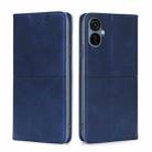 For Tecno Camon 19 Neo Cow Texture Magnetic Horizontal Flip Leather Phone Case(Blue) - 1