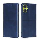 For Tecno Spark 9 Pro Cow Texture Magnetic Horizontal Flip Leather Phone Case(Blue) - 1