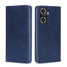 For Huawei Enjoy 60 Cow Texture Magnetic Horizontal Flip Leather Phone Case(Blue) - 1