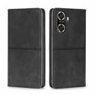 For Huawei Enjoy 60 Cow Texture Magnetic Horizontal Flip Leather Phone Case(Black) - 1