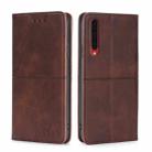 For Rakuten Big Cow Texture Magnetic Horizontal Flip Leather Phone Case(Dark Brown) - 1