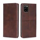 For Rakuten Big S Cow Texture Magnetic Horizontal Flip Leather Phone Case(Dark Brown) - 1