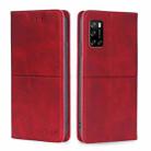 For Rakuten Big S Cow Texture Magnetic Horizontal Flip Leather Phone Case(Red) - 1