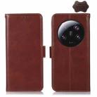 For Xiaomi 13 Ultra Crazy Horse Top Layer Cowhide Leather Phone Case(Brown) - 1