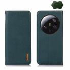 For Xiaomi 13 Ultra KHAZNEH Nappa Top Layer Cowhide Leather Phone Case(Green) - 1