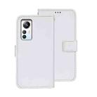 For Blackview A85 idewei Crazy Horse Texture Leather Phone Case with Holder(White) - 1