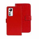 For Blackview A85 idewei Crazy Horse Texture Leather Phone Case with Holder(Red) - 1