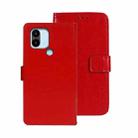 For Xiaomi Redmi A2+ idewei Crazy Horse Texture Leather Phone Case with Holder(Red) - 1