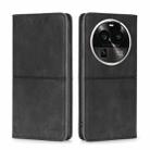 For OPPO Find X6 Pro 5G Cow Texture Magnetic Horizontal Flip Leather Phone Case(Black) - 1