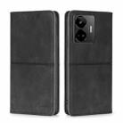 For Realme GT Neo 5 / GT3 / GT Neo 5 240W Cow Texture Magnetic Horizontal Flip Leather Phone Case(Black) - 1
